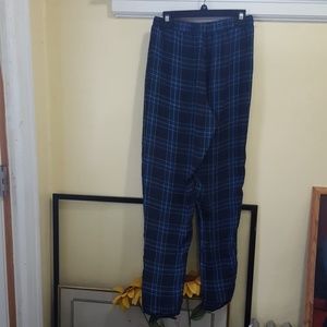 Romeo and Juliet Blue checker chiffon pants